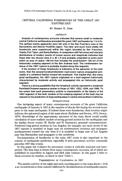 Central California foreshocks of the great 1857 earthquake