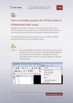 How to translate projects for MT500 model to MT8000