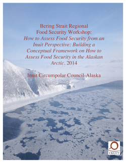 Bering Strait Regional Food Security Workshop