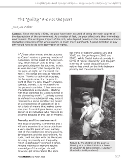 Section II: Livelihoods and conservation