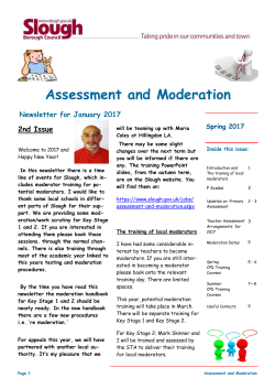 Assessment and Moderation