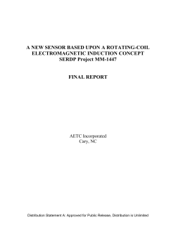 Final Report - Strategic Environmental Research and Development