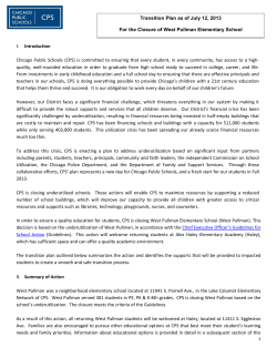(CPS) is committed to ensuring that every student, in every