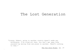 PPT-The Lost Generation