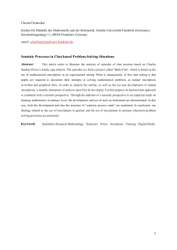 Semiotic Processes in Chat-based Problem