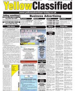 Articles Wanted Bargain Buys Bargain Buys Drivers/Distrib ution