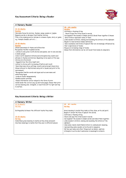 to view Key Assessment Criteria for Nursery