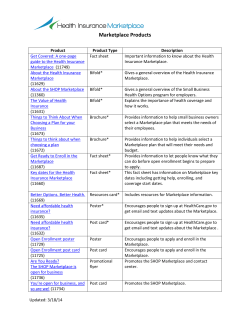 Marketplace Products