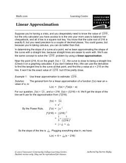 Linear Approximation - VCC Library