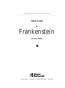 Frankenstein Study Guide