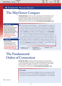 The Mayf lower Compact The Fundamental Orders of Connecticut