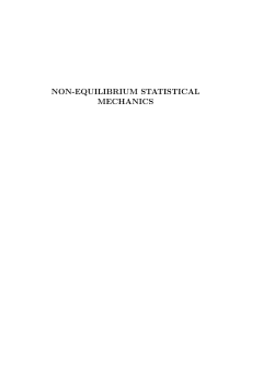 NON-EQUILIBRIUM STATISTICAL MECHANICS