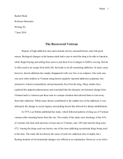 The Recovered Veteran - UCSB Writing Program