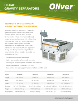 HI-CAP GRAVITY SEPARATORS