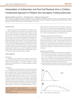 Interpretation of Uroflowmetry and Post
