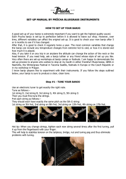 how to set up your banjo