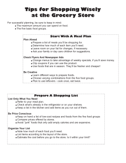 Tips for Shopping Wisely at the Grocery Store