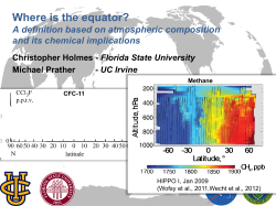A definition of the atmospheric equator and its implications for