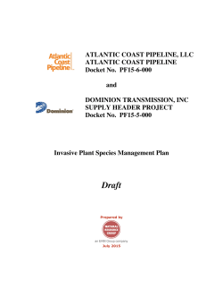 Invasive Plant Species Management Plan