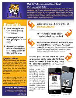 Mobile Ticket Delivery