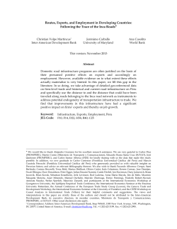 Routes, Exports, and Employment in Developing Countries