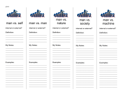 man vs. self man vs. man man vs. nature man vs. society man vs