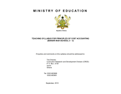 cost accounting syllabus 14-10-10