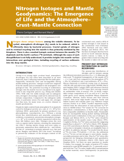 Nitrogen Isotopes and Mantle Geodynamics: The Emergence of Life