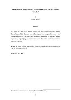 Metric Approach to Social Compromise with the Unanimity Criterion
