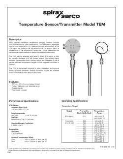 S-TEM- Temp Sensor/Transmitter
