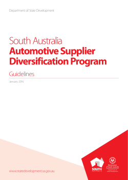 South Australia Automotive Supplier