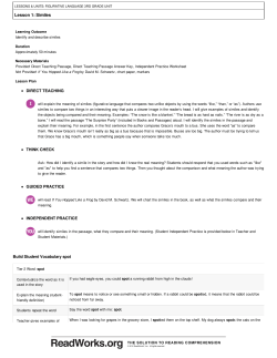 Lesson 1: Similes - of files.esd189.org