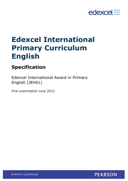 Specification June 2012, | PDF 250.5 KB - Edexcel