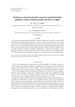 Small-area estimation based on natural exponential family quadratic