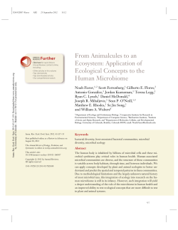 From Animalcules to an Ecosystem