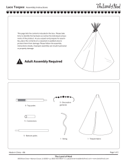 lace teepee p1 - The Land of Nod
