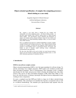 blood clotting as a case study