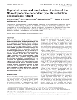 Crystal structure and mechanism of action of the N6