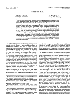 Stress in Time - Dept. of Psychology (internal)