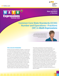 (NF) in Math Expressions - Houghton Mifflin Harcourt