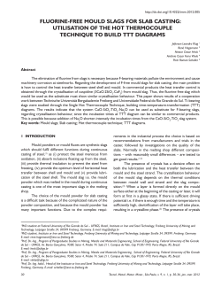 FLUORINE-FREE MOULD SLAGS FOR SLAB CASTING