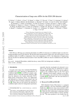 Characterization of large area APDs for the EXO