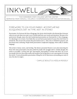 On Your Marks: Accentuating Eloquence