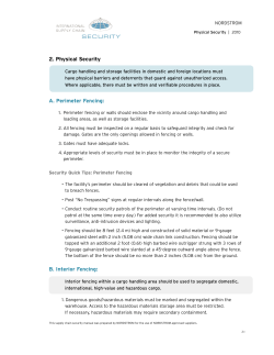 2. Physical Security A. Perimeter Fencing