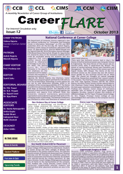 Career Flare October 2013