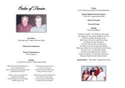 Entry Music &ldquo;Amazing Grace&rdquo; sung by Anthony