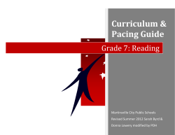 Grade 7: Reading - Martinsville City Public Schools
