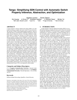 Tango: Simplifying SDN Control with Automatic Switch Property