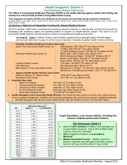 Health Snapshot District 3