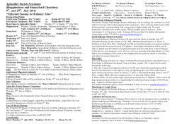 Aghaviller Parish Newsletter